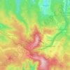 Oberwiesenthal topographic map, elevation, relief