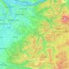 Clackamas County topographic map, elevation, relief