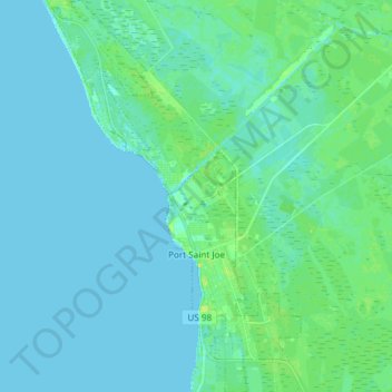 USGS Topographic Map  PORT SAINT JOE Florida 1978-100K 