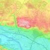 Radebeul topographic map, elevation, relief