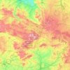 Orne topographic map, elevation, relief
