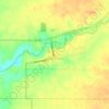 Waveland topographic map, relief map, elevations map