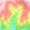 Bubión topographic map, elevation, relief