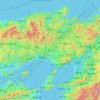 Hyogo Prefecture topographic map, elevation, relief