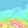 Tabasco topographic map, elevation, relief