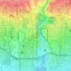 Cipaganti topographic map, elevation, relief