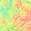 Breckinridge County topographic map, elevation, relief