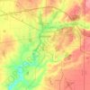 Richmond topographic map, elevation, relief