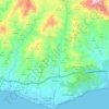 Torrox topographic map, elevation, relief
