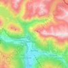 Bormio topographic map, elevation, relief