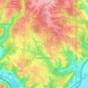 Hidden Valley topographic map, relief map, elevations map