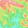 Puértolas topographic map, elevation, relief
