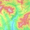 Istán topographic map, elevation, relief