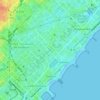 el Poblenou topographic map, elevation, relief