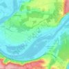Muids topographic map, elevation, relief