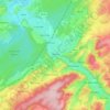 Hotton topographic map, elevation, relief