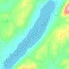 Lake McDonald topographic map, elevation, relief