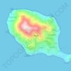 Filicudi topographic map, elevation, relief