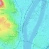 Danube topographic map, elevation, relief