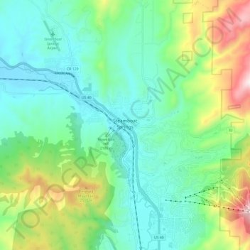 Steamboat Springs Elevation Map Steamboat Springs Topographic Map, Elevation, Relief