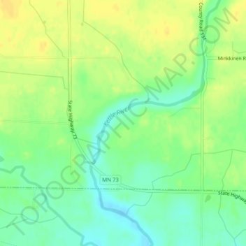 Kettle River Mn Map Kettle River Topographic Map, Elevation, Relief