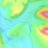 Praid topographic map, elevation, relief