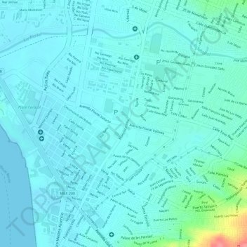 Fuente Fluvial Vallarta topographic map, elevation, relief