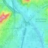 Parc de la Trinitat topographic map, elevation, relief