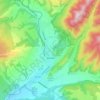 Sovata topographic map, elevation, relief