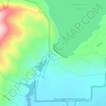 Lake Fork Contour Map Lake Fork Topographic Map, Elevation, Relief
