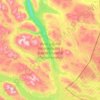 Øvre Dividal topographic map, elevation, relief