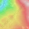 Katla topographic map, relief map, elevations map
