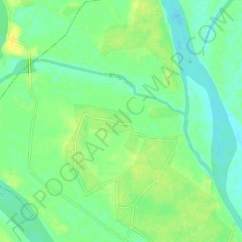Topographic Map Of Kolkata Hooghly Topographic Map, Elevation, Relief
