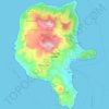Isola di Lipari topographic map, elevation, relief