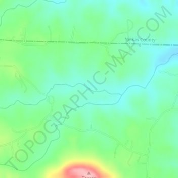 Boone Nc Elevation Map Pasture Bottom Creek Topographic Map, Elevation, Relief