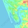 Kasaragod topographic map, elevation, relief